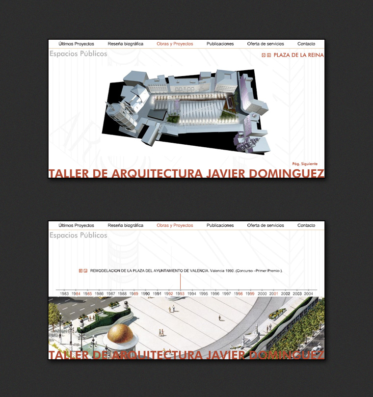 Página Web Javier Domínguez Arquitecto