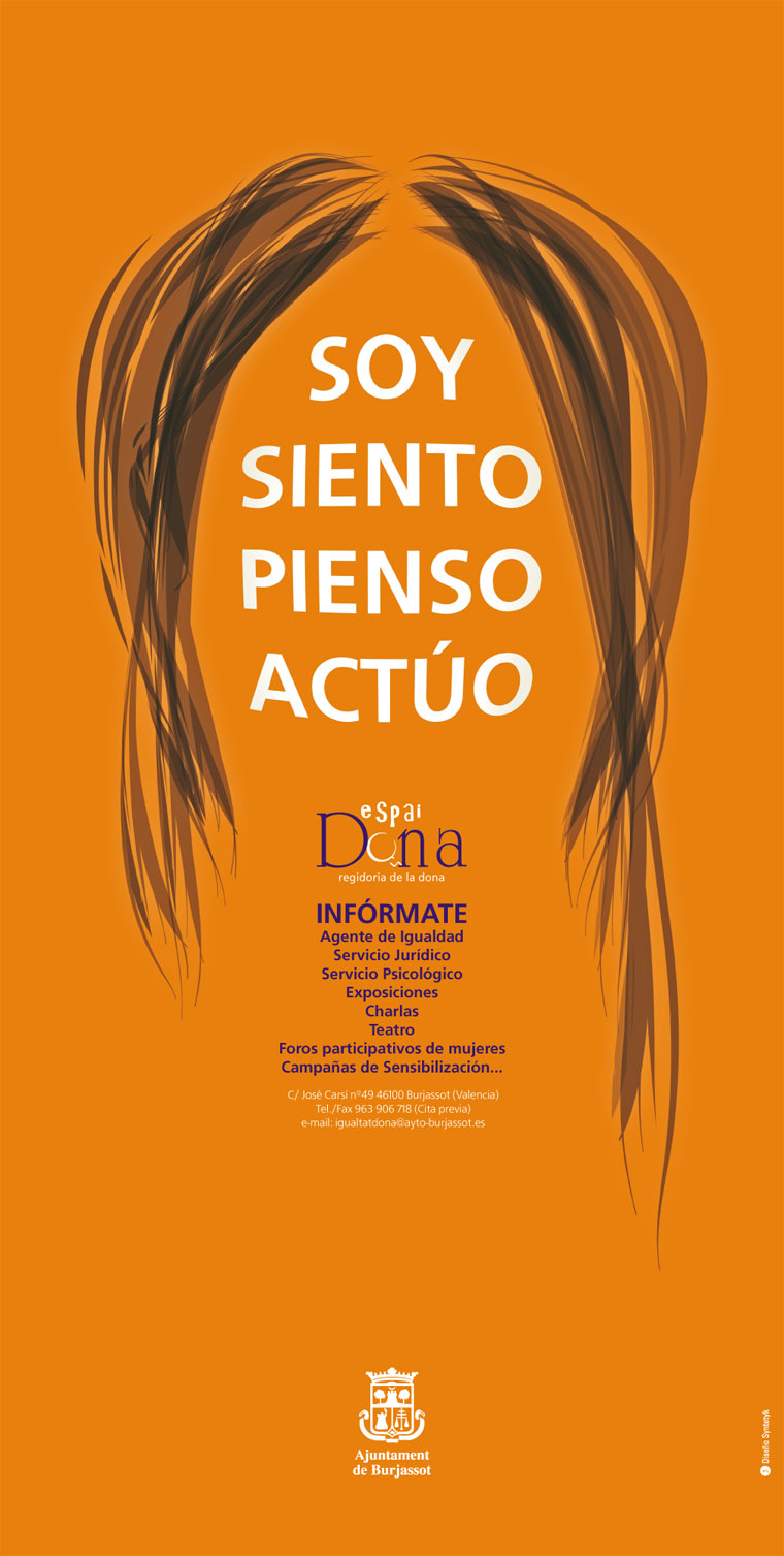 Cartel Castellano Campaña Espai Dona Ayto. Burjassot